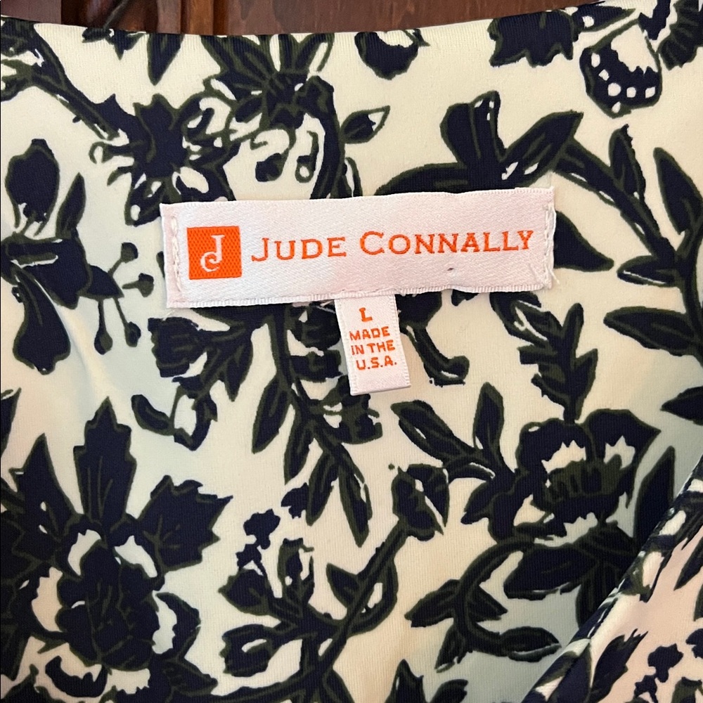 Jude Connally Black and White Floral Long Sleeve "Kerry" Dress - Picture 2 of 6